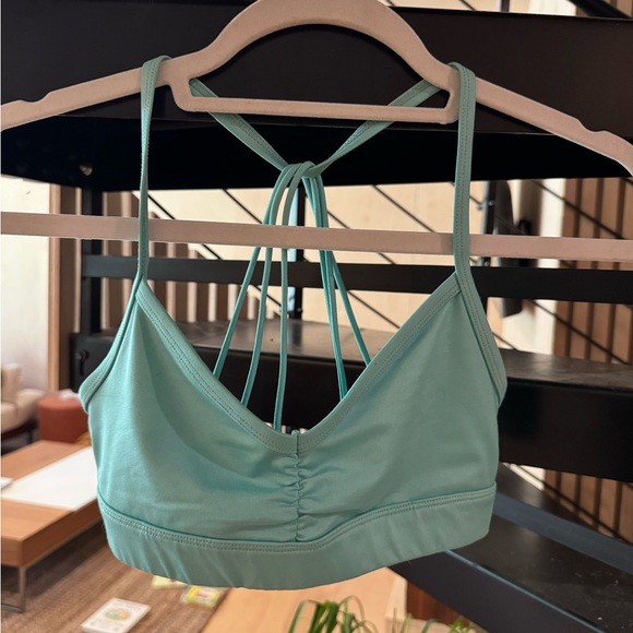 ALO Yoga Other - ALO Yoga Light Teal Strappy Back Bralette